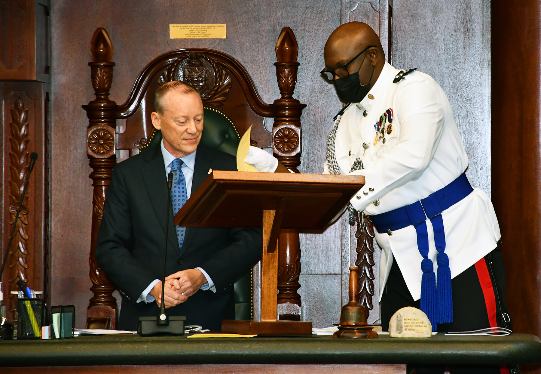 Governor at Special Parliament Session